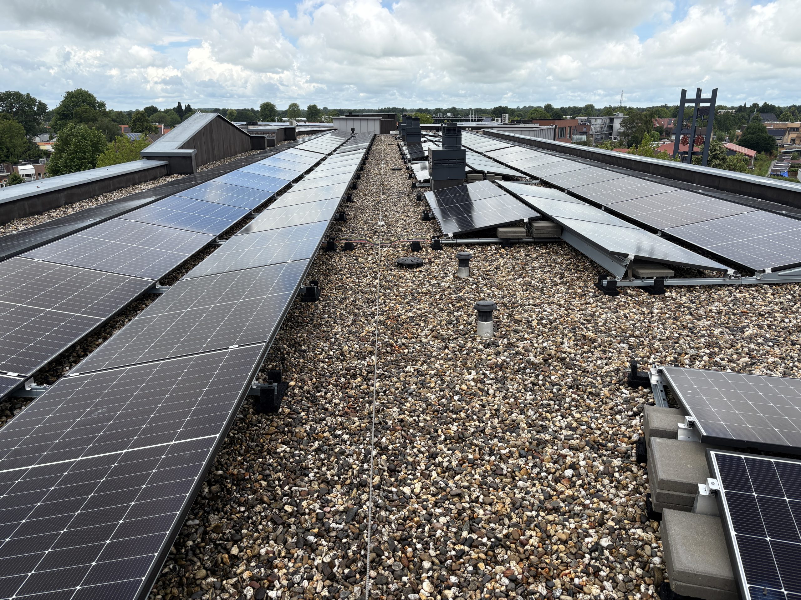 kabelsysteem met zonnepanelen